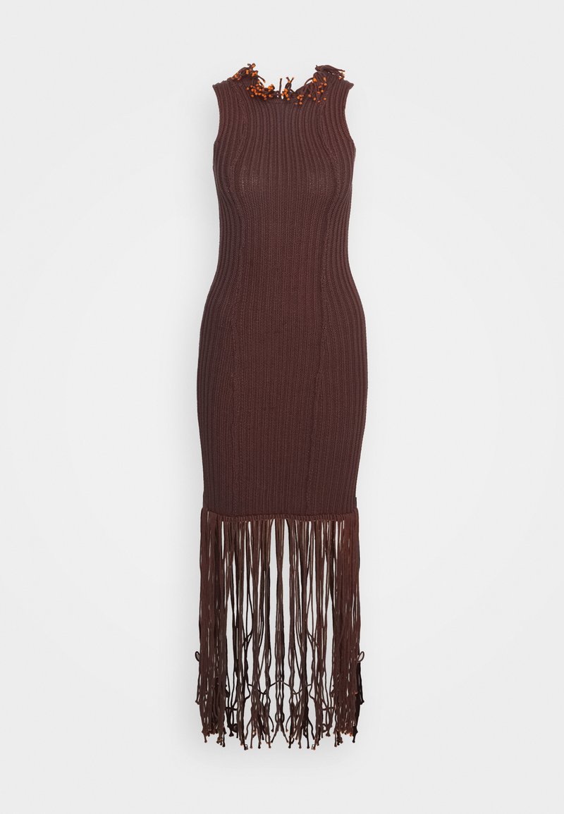 ECKHAUS LATTA Gebreide jurk donkerrood