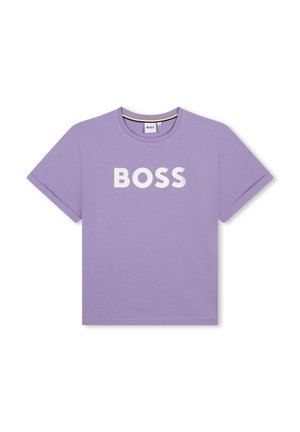 BOSS Kidswear SHORT SLEEVES - T-shirt print - parme