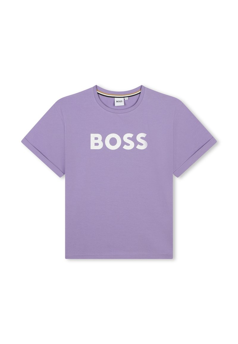 BOSS Kidswear T-shirt print paars