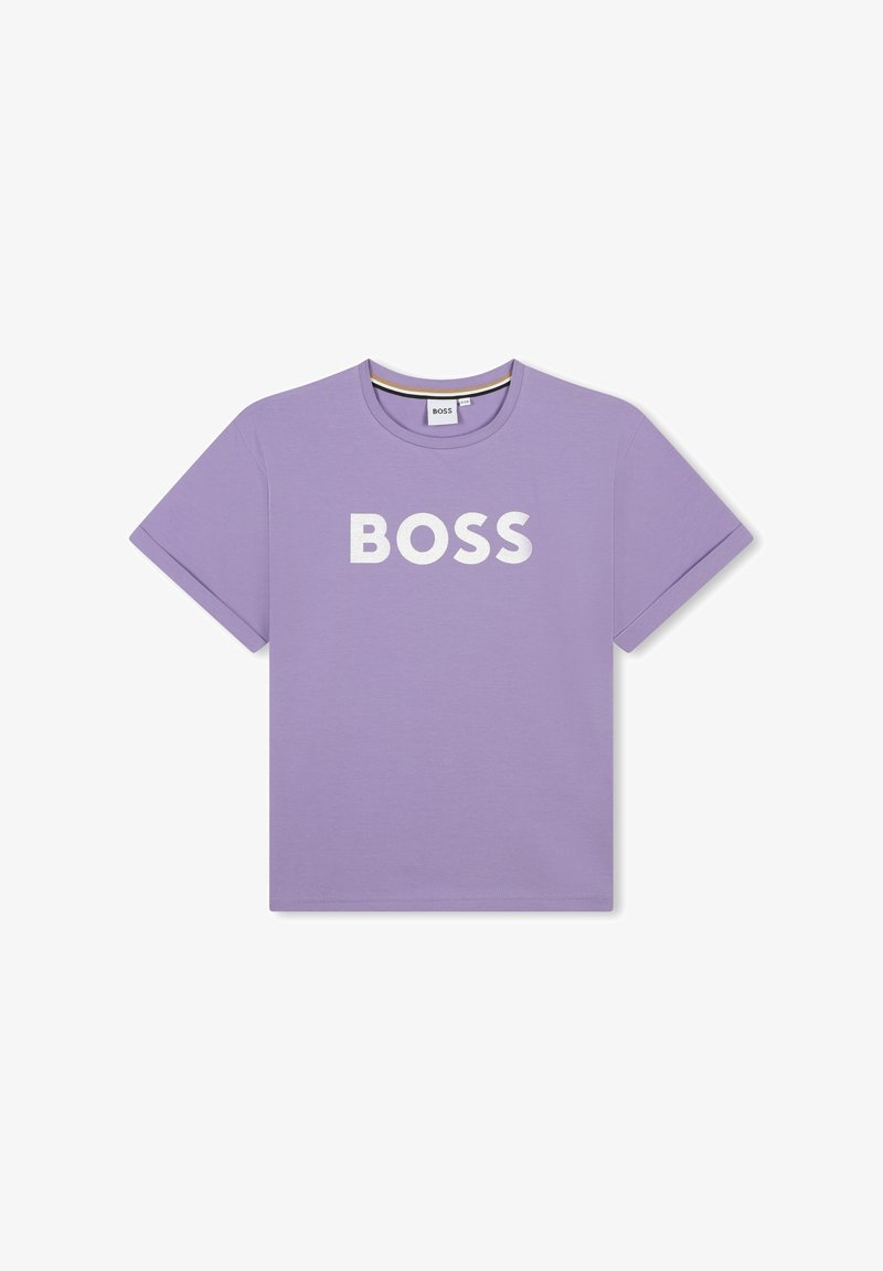 BOSS Kidswear SHORT SLEEVES - T-shirt imprimé - parme