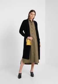 pure cashmere LONG CARDIGAN - Kofta - black