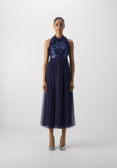 Needle & Thread SEQUIN WREATH BODICE HALTER NECK ANKLE GOWN - Robe de soirée - navy