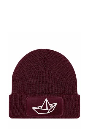 MIT PATCH BOOT DESIGN MARITIM - Beanie - bordeauxrot