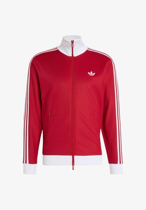 adidas Originals, BECKENBAUER TT - Majica s kapuljačom i patentnim zatvaračem - team victory red/white