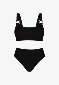 Wybrany, czarne sportowe bikini na duży biust