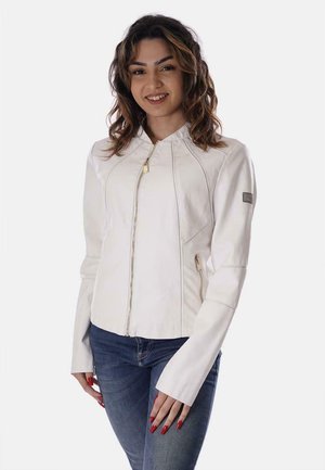 Yes Zee Giacca in similpelle - bianco