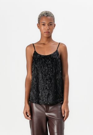 WOVEN TOP - Top - nero