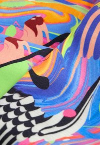 Next ANIMAL PRINT - Leggings - Byxor - blue pink bright digital paint drip