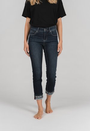 CICI TAPE' MIT STICKEREI - Slim fit jeans - dunkelblau