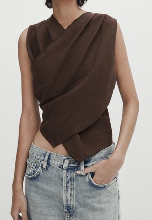 Bluse - brown