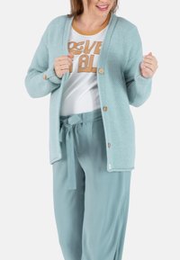 Cache Coeur - MATERNITY AND NURSING  WITH FRENCH OLIVE TREE BUTTONS - Cardigan - sage Thumbnail Image 1