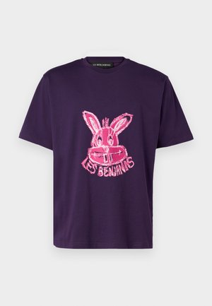 SHORT SLEEVE TEE UNISEX - T-shirt imprimé - deep purple