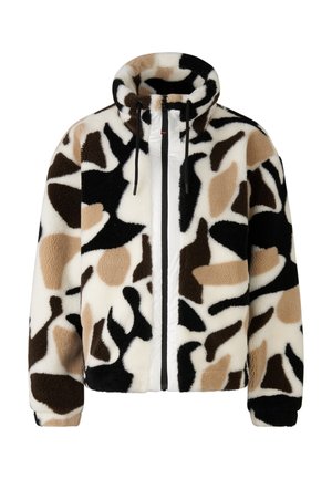 NINETTA - Fleecejas - off-white braun