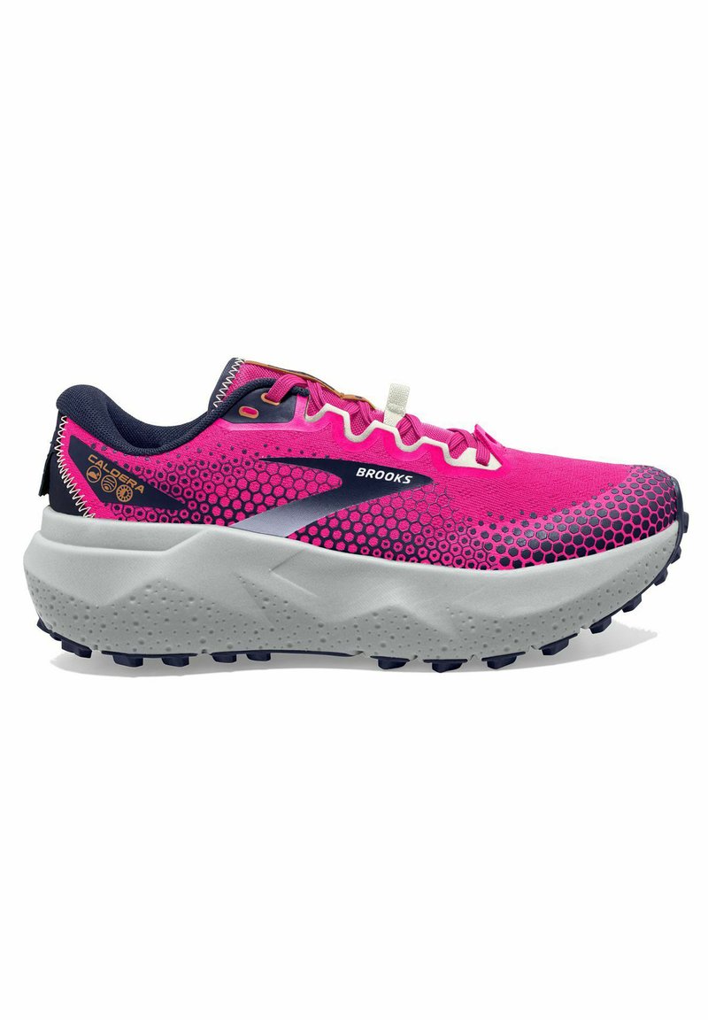 Brooks CALDERA 6 - Scarpe da trail running - pink glo peacoat marshmallow
