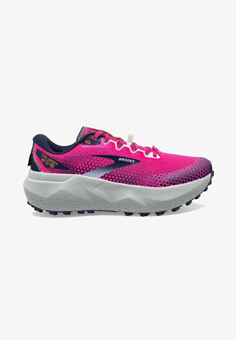 Brooks CALDERA 6 - Scarpe da trail running - pink glo peacoat marshmallow