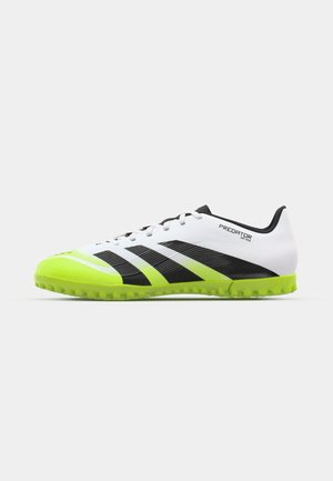 adidas Performance PREDATOR CLUB TF - Botas de fútbol multitacos - footwear white/core black/lucid lemon