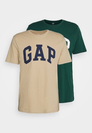 ARCH LOGO 2 PACK - Print T-shirt - deep hunter