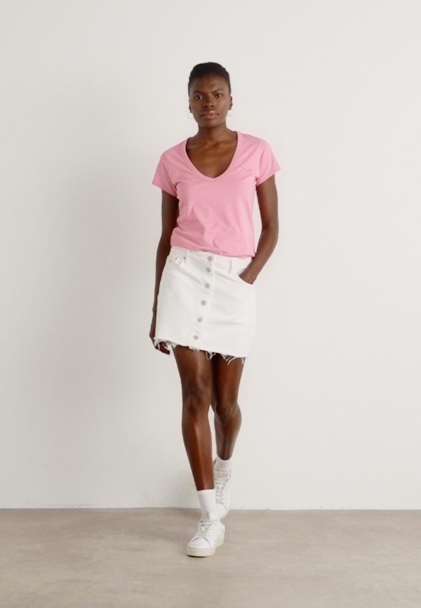 ESLANE - Print T-shirt - open purple3