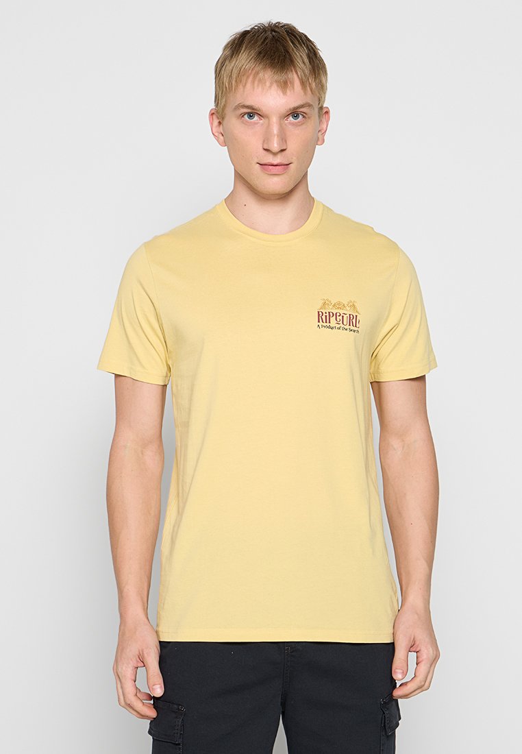 Rip Curl T-shirt print lichtgeel