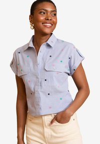 Love & Roses - REGULAR FIT - THROUGH ROLL  - Button-down blouse - blue stripe Thumbnail Image 1