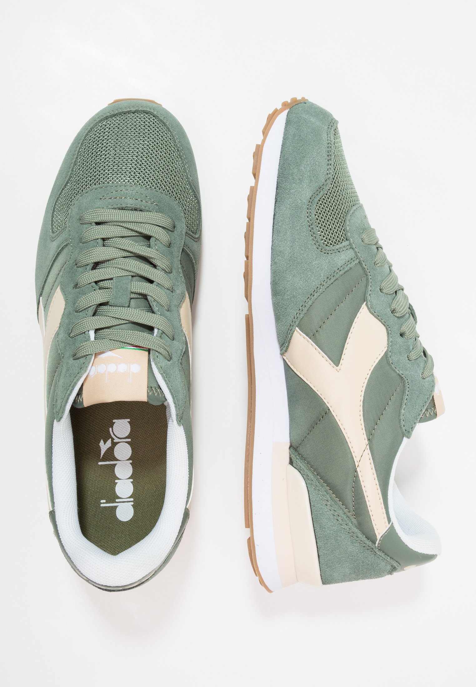Diadora Heritage Dames Sneakers Groen combi led vintage look sneaker z |  Van den Assem
