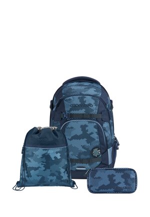 coocazoo SET GEOMETRIC SKY 3-TEILIG - Schulranzen - blau