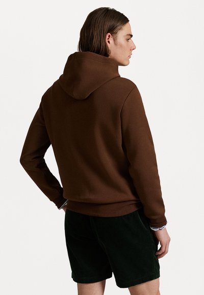 Polo Ralph Lauren LOGO DOUBLE-KNIT HOODIE - Sportinis megztinis - branch brown