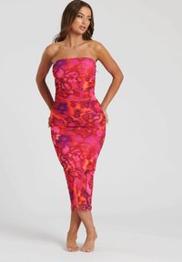 South Beach OVERLAY BANDEAU  - Vestido largo - red