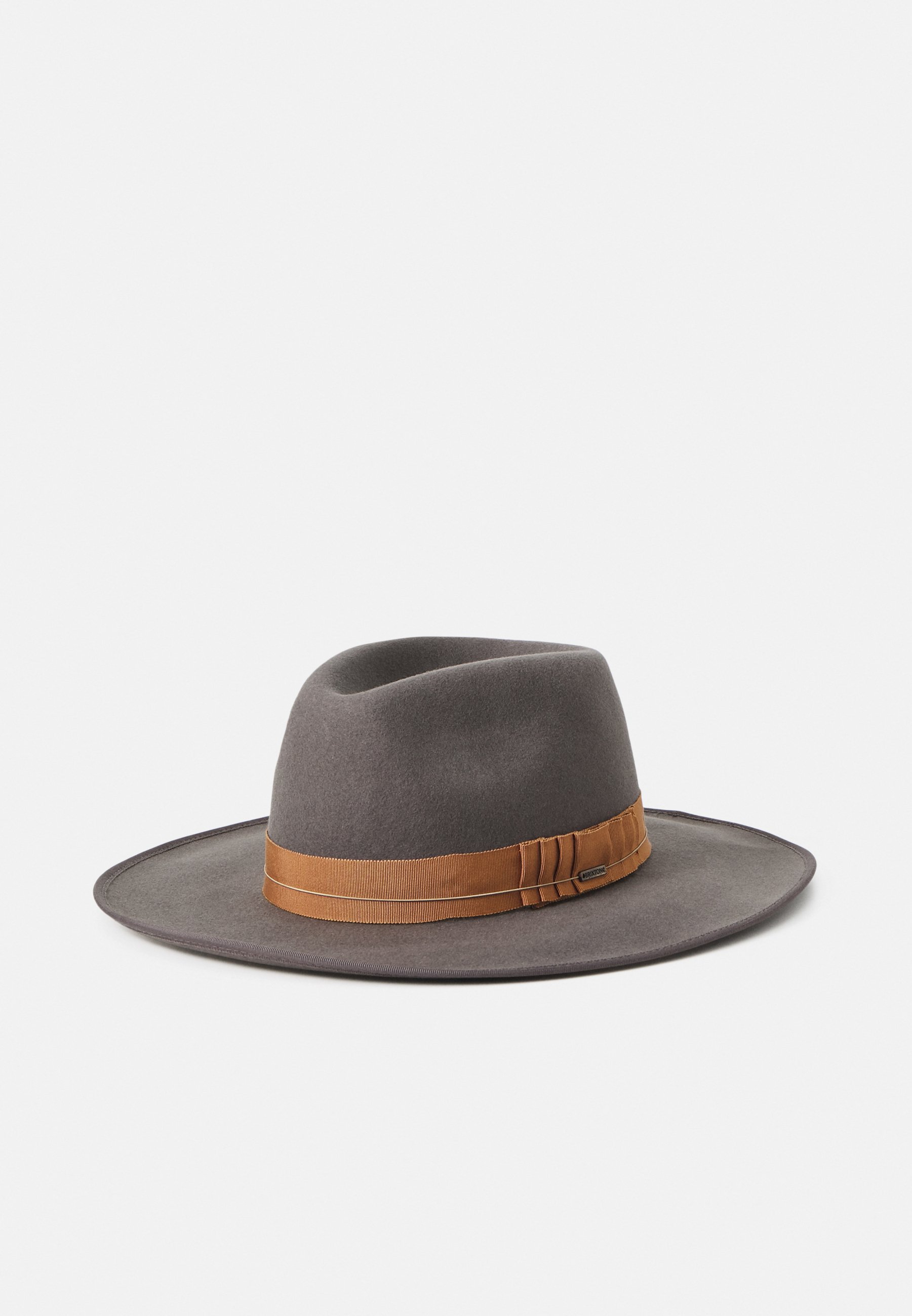 Brixton RENO FEDORA UNISEX - Hat - dark grey/copper/dark 