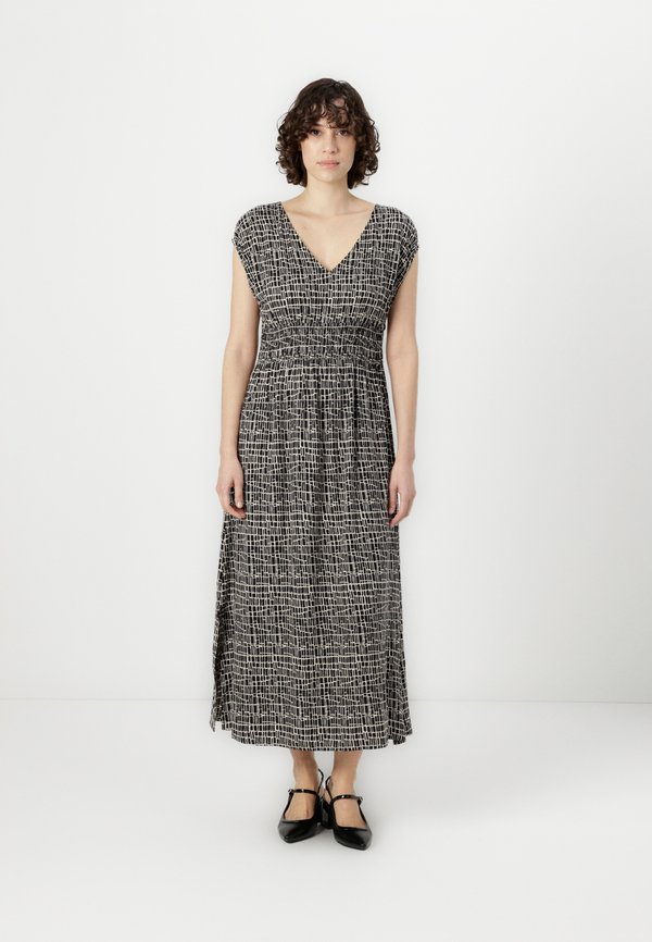 DRESS CRINKLED WITH SMOCKING - Maxi dress