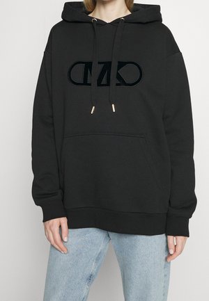 Felpa con cappuccio - black