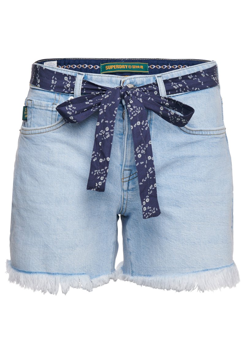 Damen Kleider | Superdry VINTAGE MID RISE SLIM Jeans Shorts light wash vintage/hellblau - JF64562 Damen Kleider | Superdry VINTAGE MID RISE SLIM Jeans Shorts light wash vintage/hellblau - JF64562