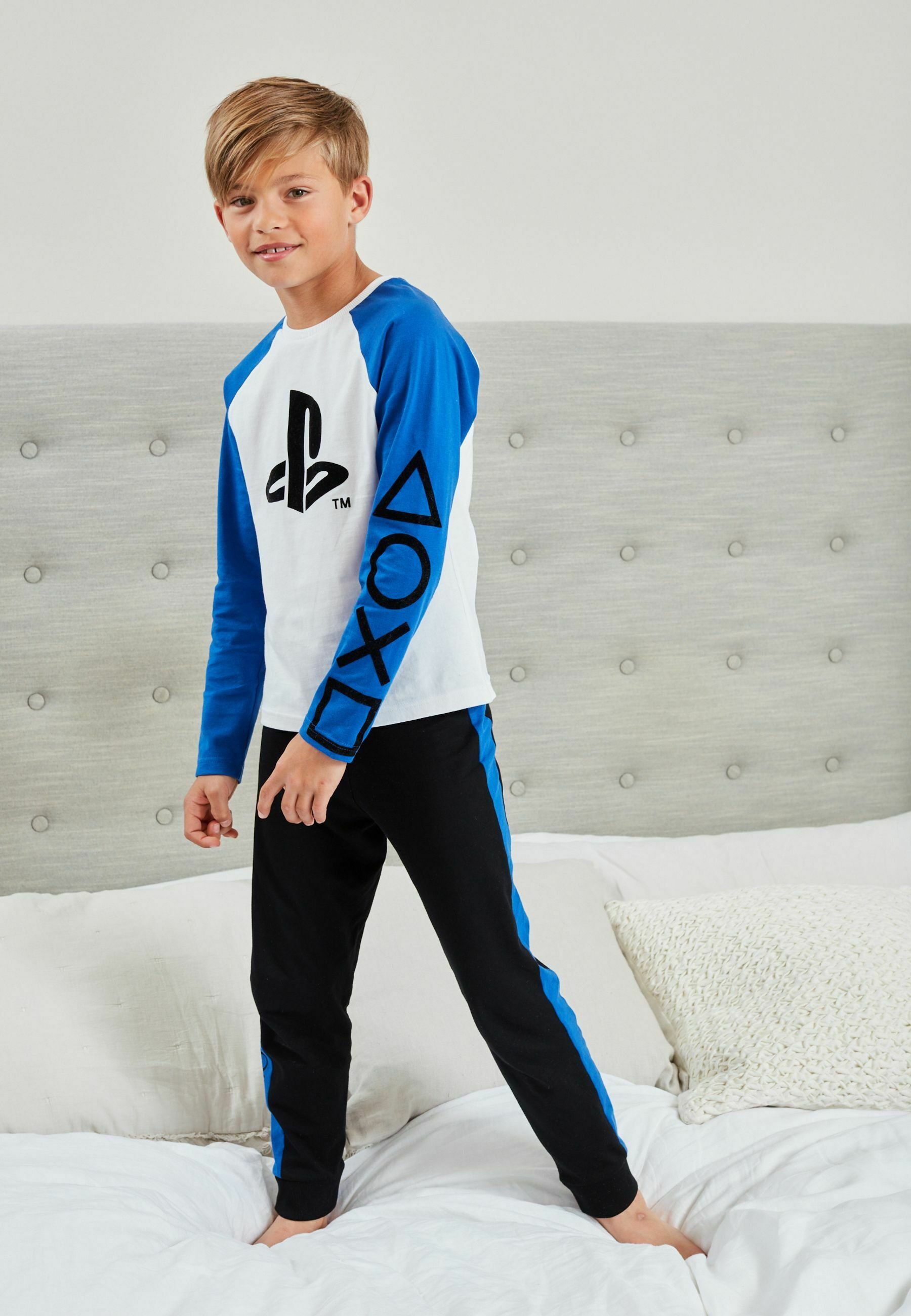 Sudadera Niño Sudadera Playstation Para Niños Gris Con Logo