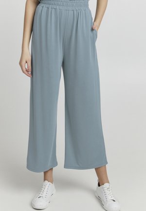 OXBRYNDIS REGULAR FIT WIDE LEG - Pantaloni - smoke blue