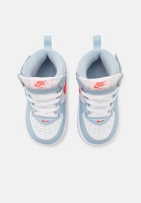 Nike Sportswear FORCE 1 EASYON UNISEX - High-top trainers - light armory blue/bright crimson/white