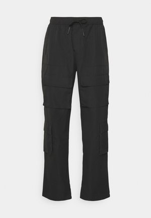 MULTI POCKET STRAIGHT TROUSER - Bojówki - black