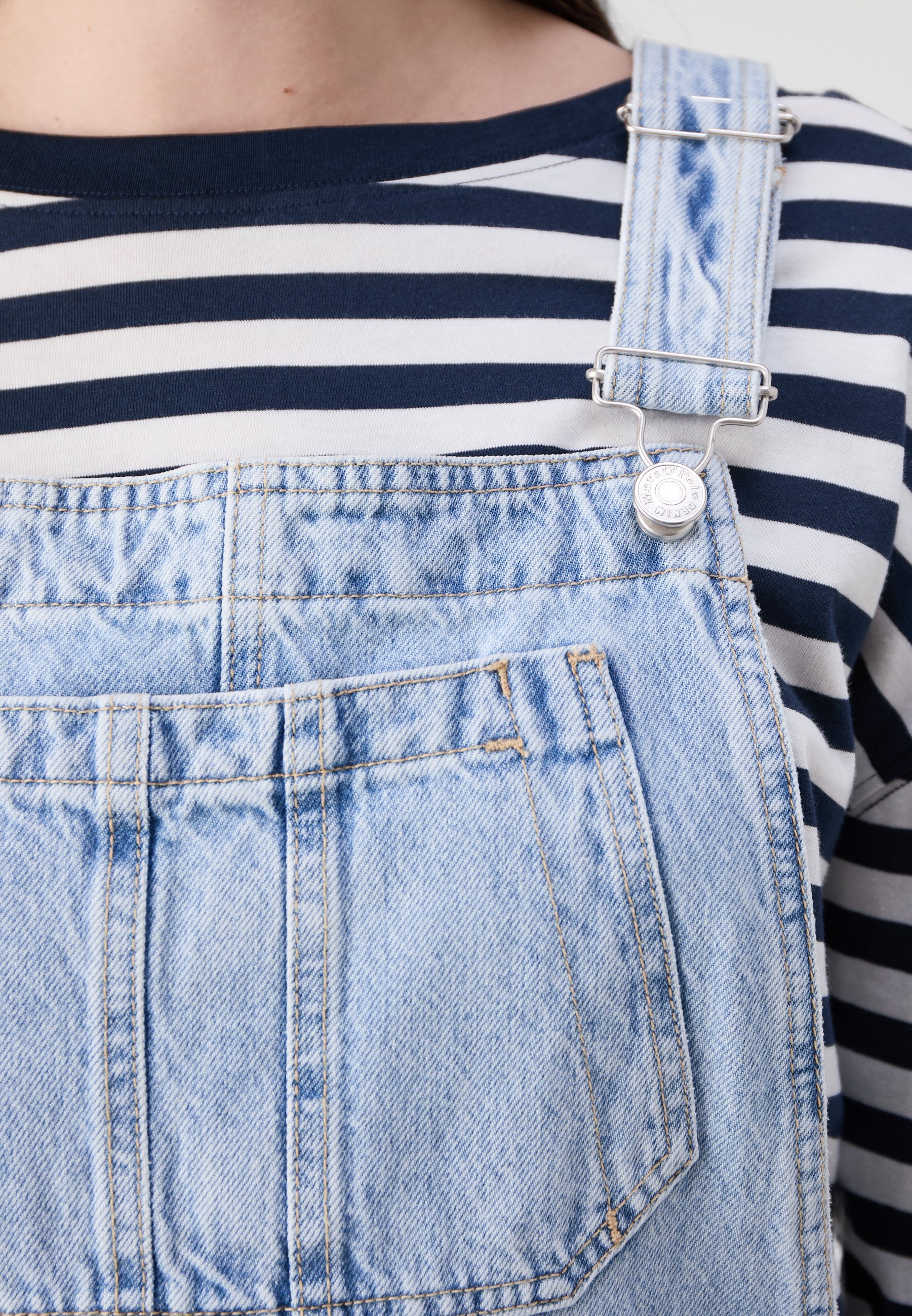 Marc O'Polo DENIM DUNGAREE DRESSES MINI LENGTH - Denim dress