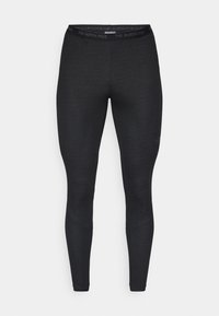 Leggings neri realizzati in tessuto elasticizzato, con una cintura larga impreziosita dal logo "THE NORTH FACE", e una silhouette aderente senza cuciture visibili.