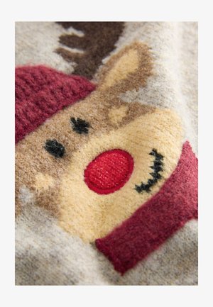 Next, Jumper - neutral grey reindeer