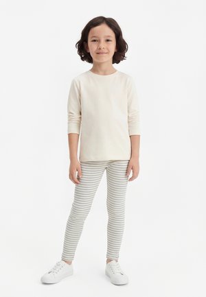 ONLY MINI KMGMAUDE LIFE STRIPE BASIC  - Leggings - birch