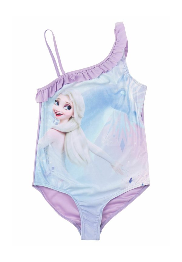 DISNEY DIE EISKÖNIGIN MIT RÜSCHEN ELSA - Badeanzug - lila blau