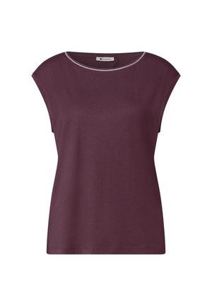 Street One, T-Shirt basic - rustic rouge