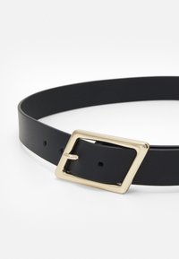 Zign LEATHER UNISEX - Klassiske belter - black/gold-coloured