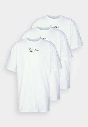 Karl Kani ESSENTIAL TEE 3 PACK UNISEX - T-Shirt basic - white