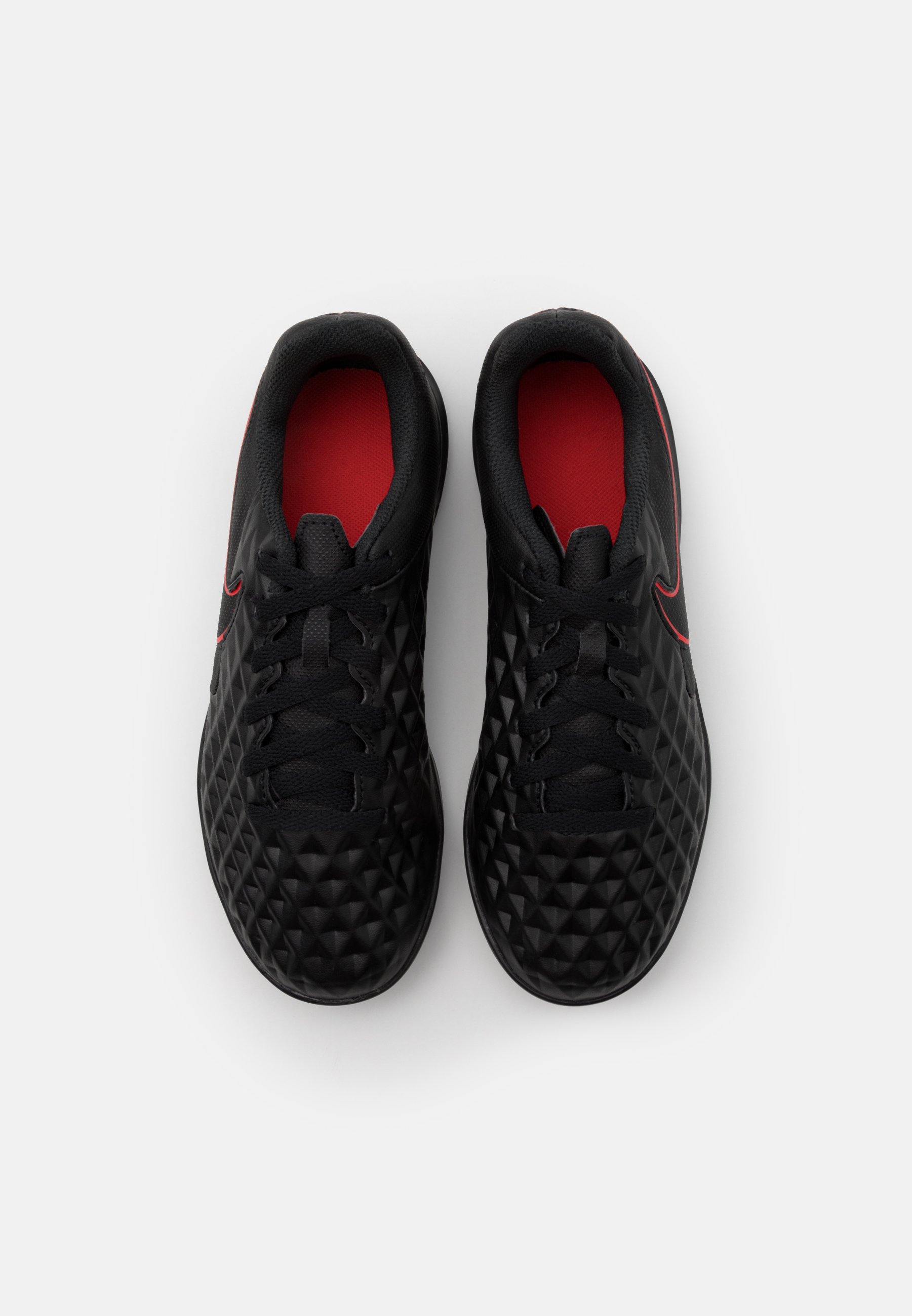 Nike Performance JR TIEMPO LEGEND 8 CLUB TF UNISEX - Fußballschuh  Multinocken - black/dark smoke grey/chile red/schwarz - Zalando.de