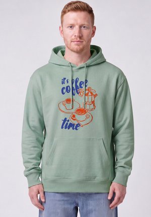 watapparel, ITS COFFEE TIME UNISEX - Kapuzenpullover - aloe