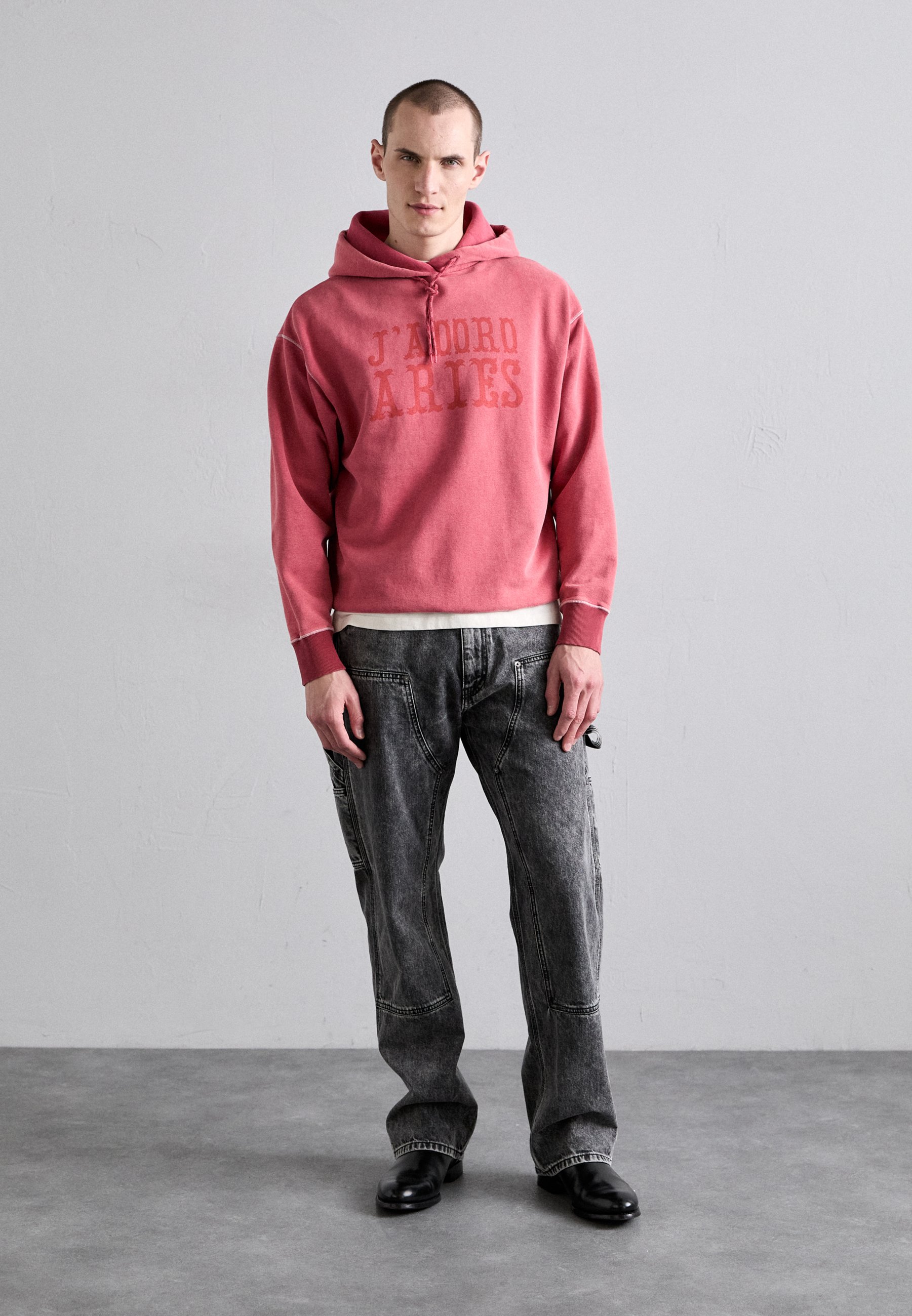 Aries AGED PREMIUM J'ADORO COWBOY HOODIE - Hoodie - red/light red