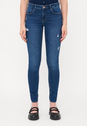 ONLDAISY PUSH UP  - Vaqueros pitillo - medium blue denim