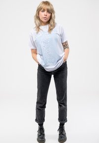 Paradiso Clothing DIVISION UNKNOWN PLEASURES - Print T-shirt - white