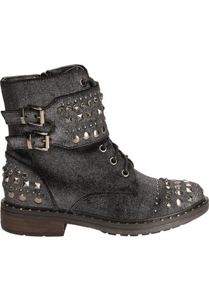 Veterboots - metallic black